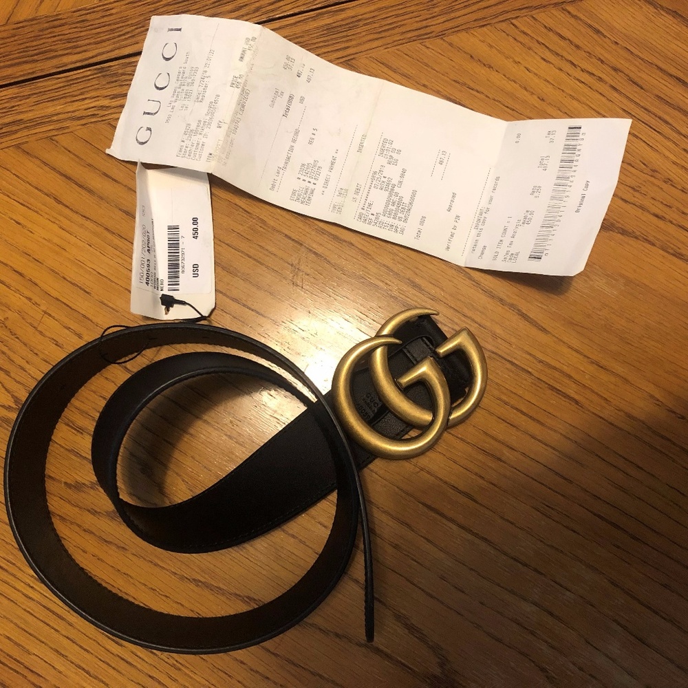 Gucci Belt Womens Black sz 75 - Picture 1 of 3